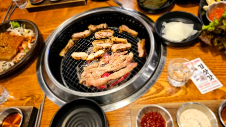  한근숯불닭갈비 장한평점 가봄