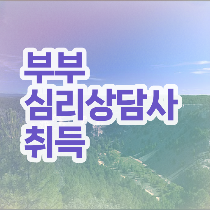  인산서구부부심리상담사 , 부부심리상담사 자격증 상세한 합격한 비법 및 향후 전망