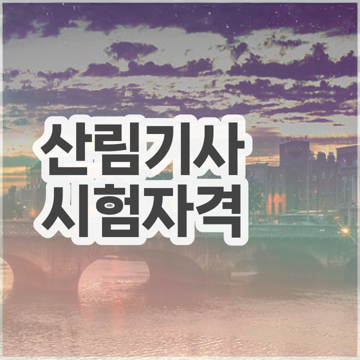 산림기사 필기 시험시간 산림기사 시험응시자격 인강만 듣고 5달만에 준비한 노하우