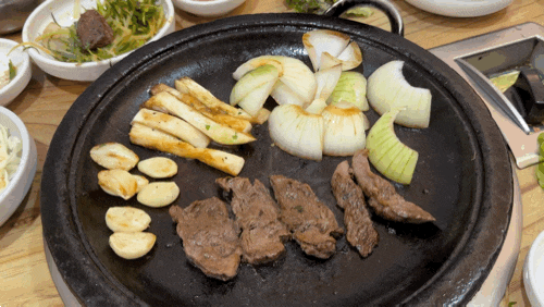  전남 여수 문수동 [용담 정육식당] 한우 차돌박이 서비스