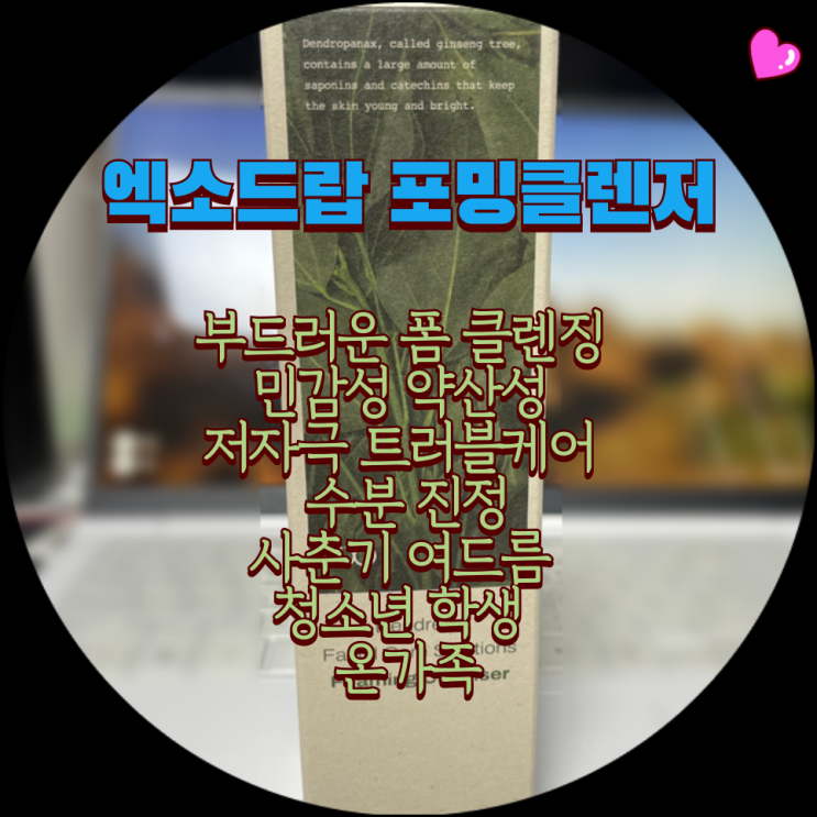  40대 남자 세안제 : 엑소드랍 비건 황칠나무 엑소좀 포밍 클렌저