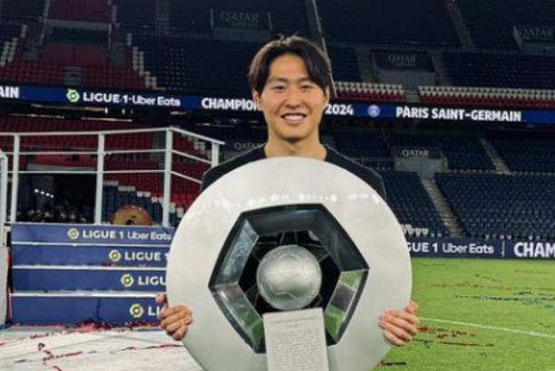 <b>이강인</b>의 파리생제르망 리그1 우승-손흥민 네이마르 축하