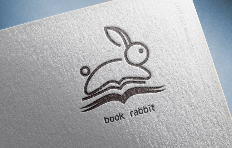  book rabbit logo