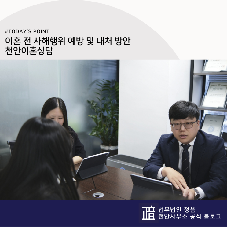  이혼 전 사해행위 예방 및 대처 방안 천안이혼상담