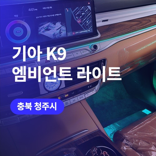  세종, 청주 엠비언트 라이트 K9 순정 연동 앰비언트 무드등