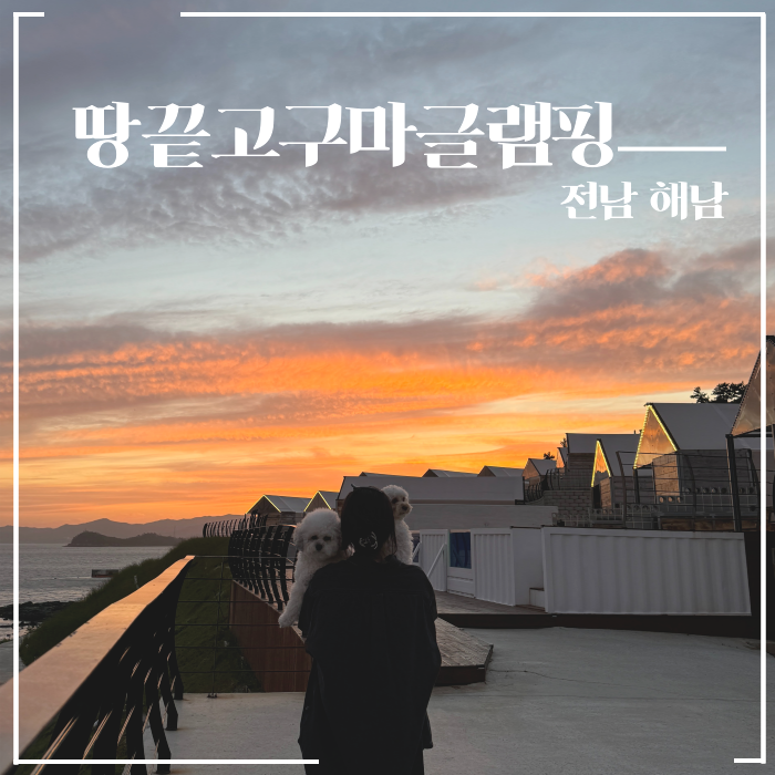  전라남도 해남 오션뷰 애견동반 글램핑 캠핑장 땅끝고구마글램핑 수영장 바베큐포함 내돈내산