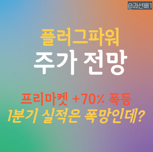  플러그파워 주가 장중 60%대 폭등 (ft. 1분기 실적)