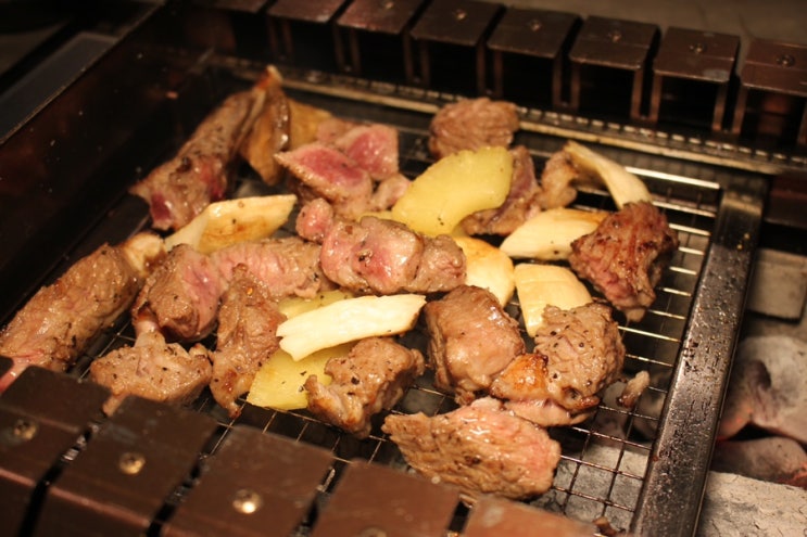  울산 삼산양고기 맛집 화로양연 양꼬치 양갈비 같이 구워 먹어요