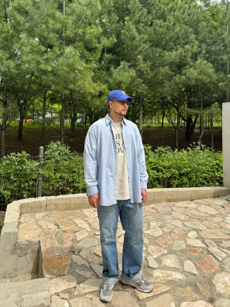  [OOTD] 일교차가 심할때는 셔츠를 활용해보자 / 폴로 옥스포드 셔츠 코디