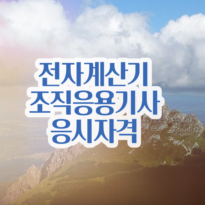 전자계산기조직응용기사 시험응시조건 인강으로 빠르게 완료한 과정