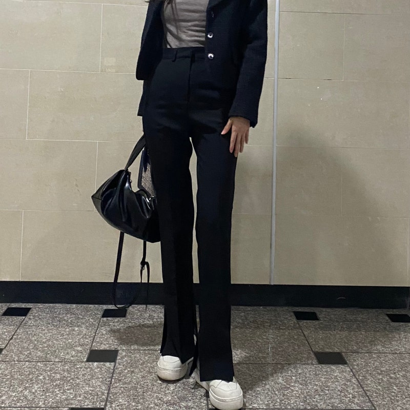 인기 여성의류쇼핑몰에서 세미부츠컷 슬랙스 구입해봄