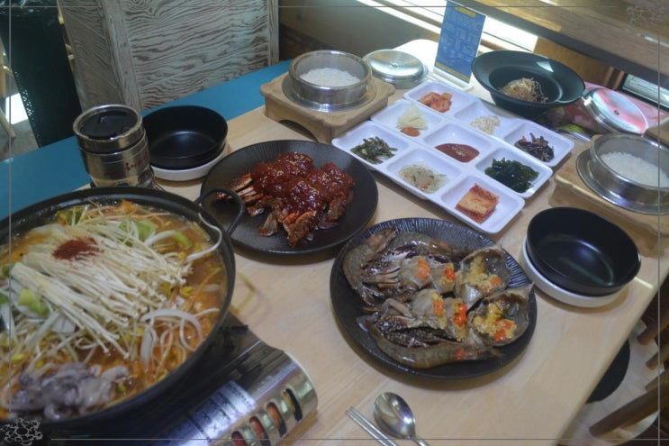  헤비알꽃게 안면도 맛집 속이 꽉찬 봄 제철 알배기 암꽃게 태안 가볼만한 곳 로컬 식당 애견동반 가능