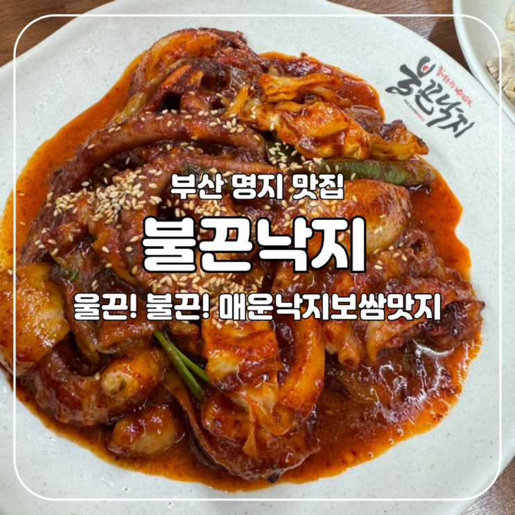  [명지동] 울근!불끈! 매운낙지가 일품인 명지 맛집, 불끈낙지