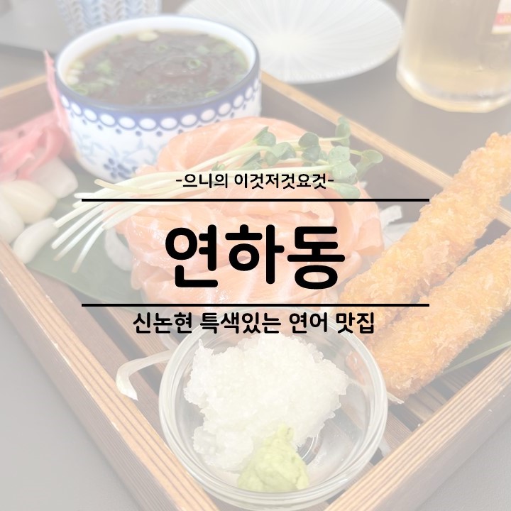  강남 신논현역 맛집 추천 연어 국수 꼬꼬동 연하동