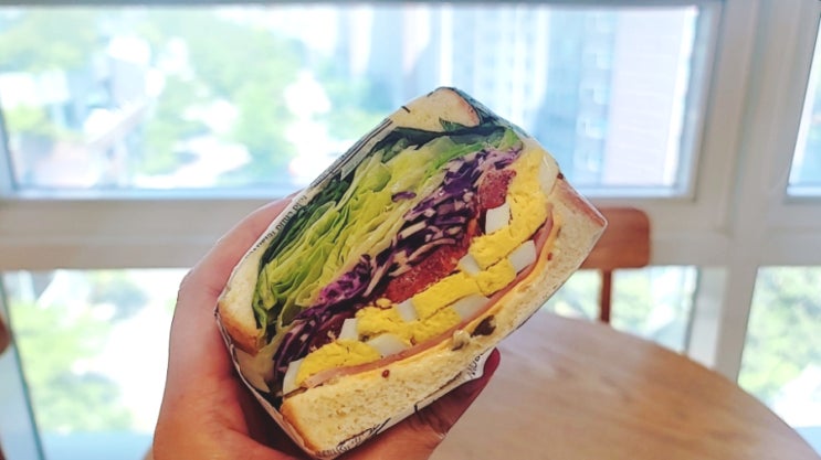  점심도시락으로 적당한 개봉중앙시장 토스트랑 햄치즈샌드위치!