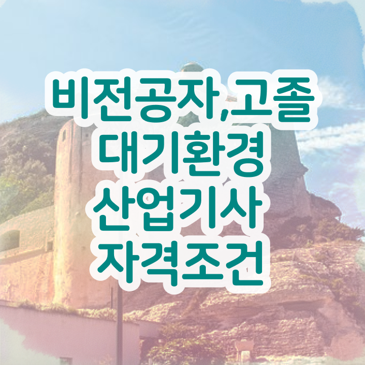 대기환경산업기사 채용 대기환경산업기사 시험응시자격 독학으로 쉽고 빠르게 완료한 후기