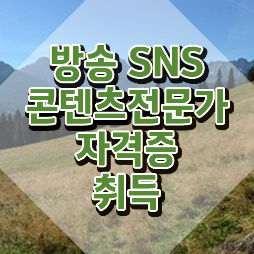  SNS마케팅분석 , 방송sns콘텐츠전문가 자격증 독학으로 취득한 과정 확인