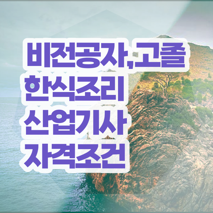  한식조리산업기사 자격 요건 한식조리산업기사 시험응시조건 온라인으로 간단하게 성공한 팁