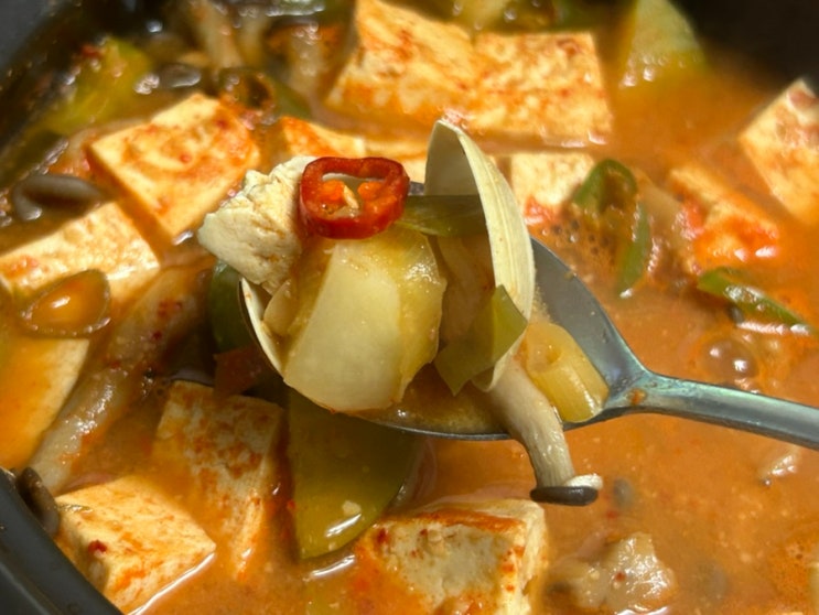 동죽 된장찌개 간단 레시피 된장 브랜드 추천