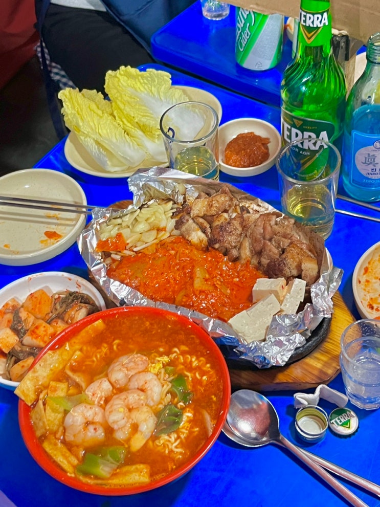  중랑역 술집 포장마차 다운이네 포차, 메뉴추천 웨이팅 가는방법