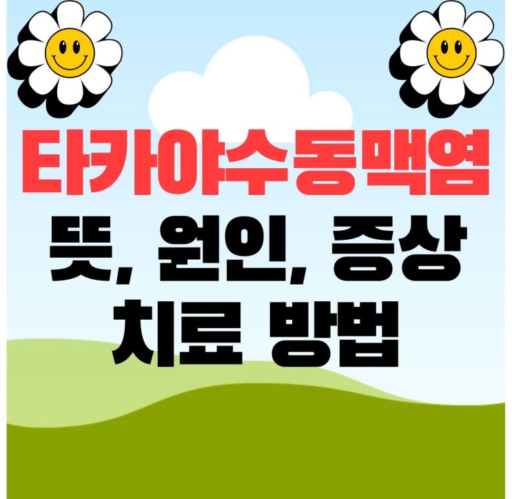  타카야수동맥염 뜻 원인 증상 치료 방법