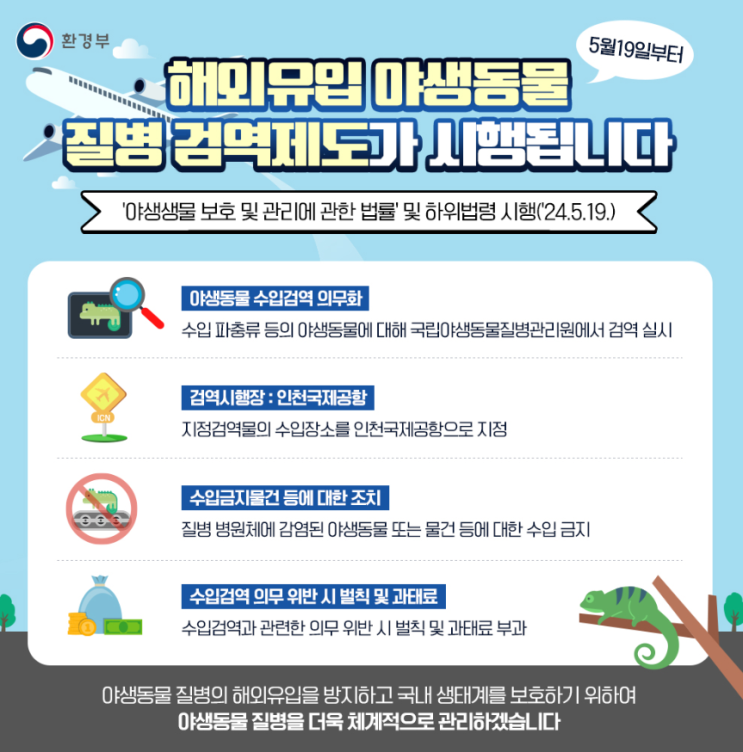 [법령] 야생생물 보호 및 관리에 관한 법률 시행령(2024.5.14, 일부개정)