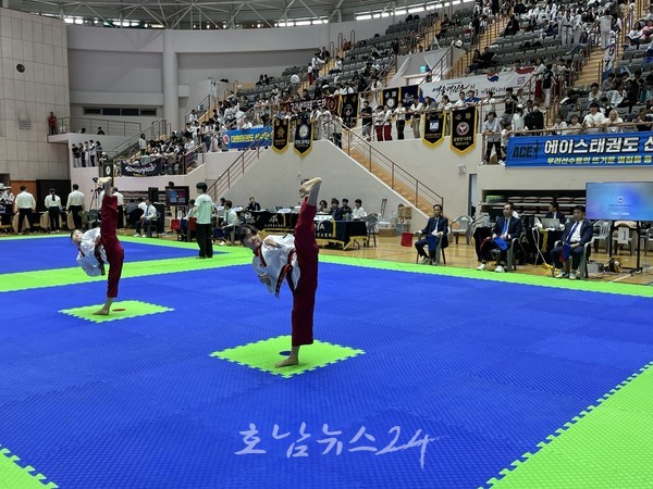  전남 태권도 유망주들, 나주에서 총 1081명 참가해 시합장 뜨겁게 달궜다