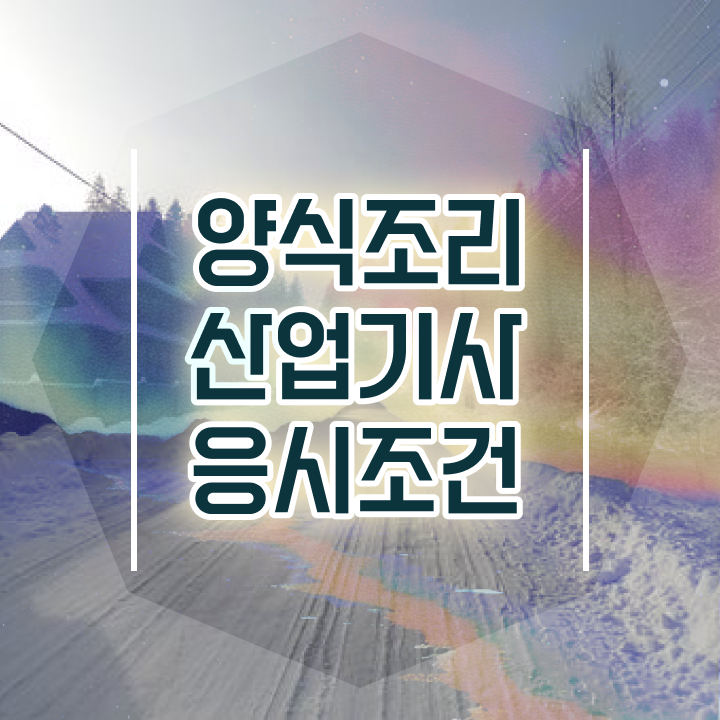  양식조리산업기사 응시자격 독학으로 15주 동안 성공한 팁