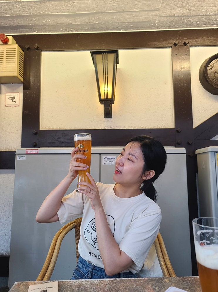  프랑크푸르트 학센 맛집 중앙역에서 가까운 뢰머 필스 브루넨