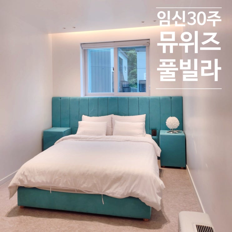  [임신 30주 여행] 가평 풀빌라 수영장 있는 독채숙소 가평 뮤위즈풀빌라