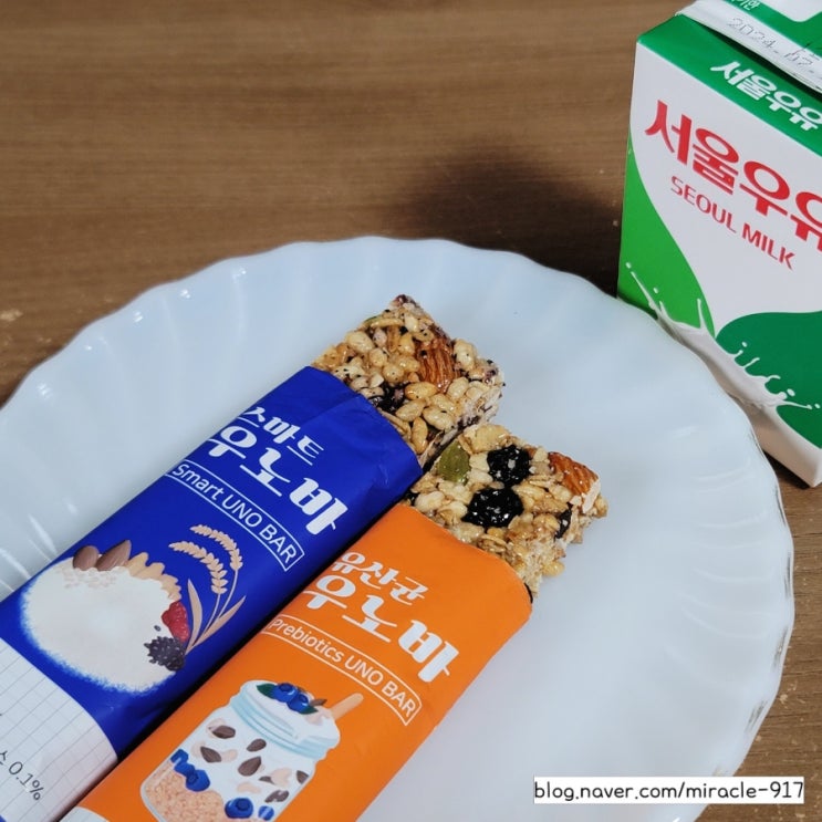  건강한 에너지바 스마트 우노바 유산균 우노바 가격 및 칼로리 등 내돈내산 리뷰