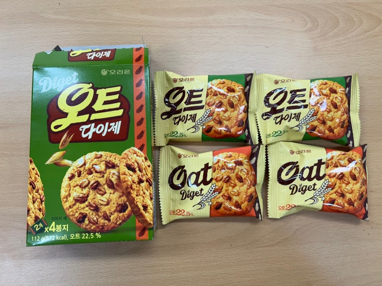  오리온 신상과자 <오트 다이제> 후기