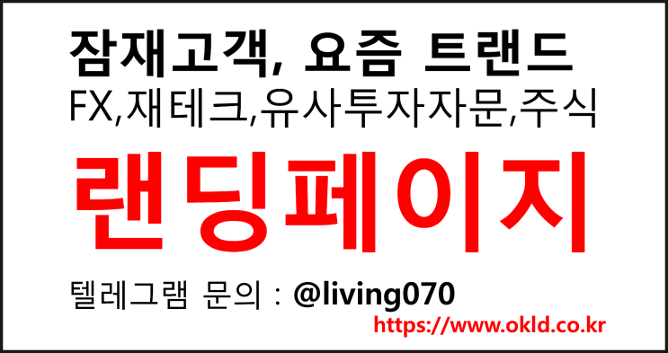  재테크 코인 주식 마케팅 하시는분은 무조건 필요한 랜딩페이지 제작