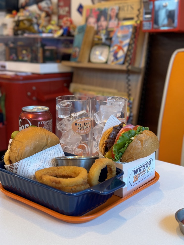  망원시장 맛집 망원동 수제버거 헤이로라 주말 오픈런 후기