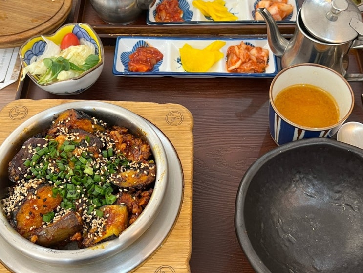  한식맛집 담솥 타임스퀘어점 가지솥밥 추천