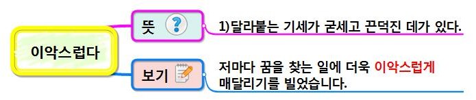  이악스럽다... 며칠 전 처음 들아본 단어.