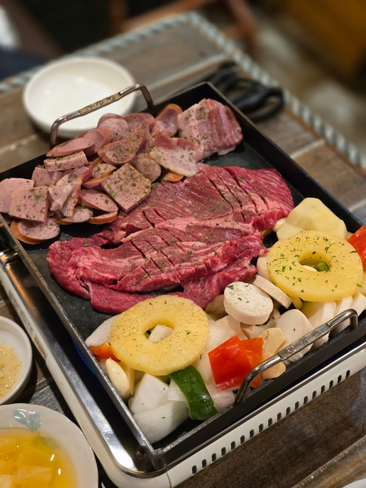  파주 금촌로타리술집 철판부대스테이크 맛집 포시즌&엉뚱한포차