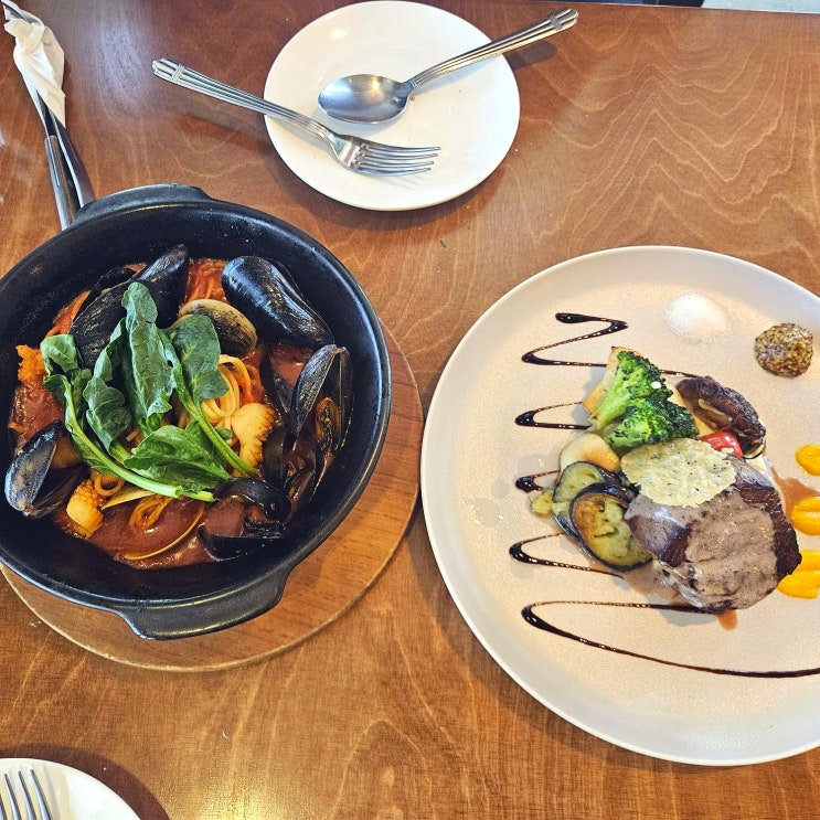  파주 레스토랑 515더오리지널 - 맛있는 스테이크와 파스타 냠냠해써요 :)