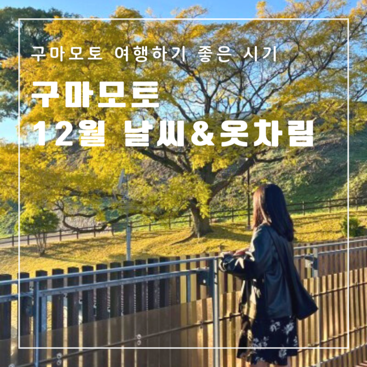  [일본] 구마모토 날씨 연중기온 여행하기좋은시기 12월 날씨 옷차림