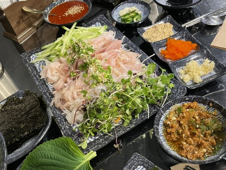  막회가 맛있는 신상맛집 정자역 횟집 더막회