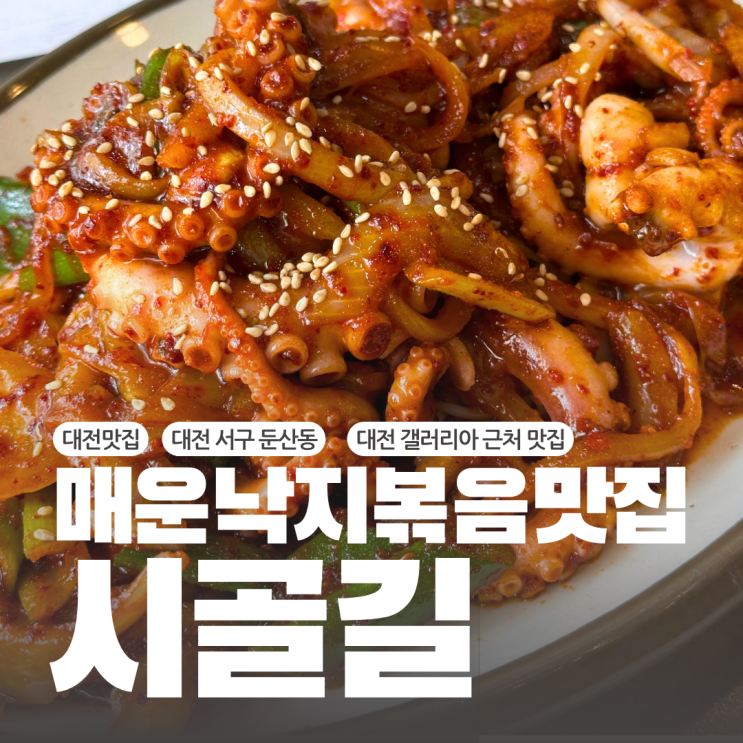  대전여행코스 추천 둔산동맛집 매콤한 낙지볶음 시골길 내륙본점 주차 정보