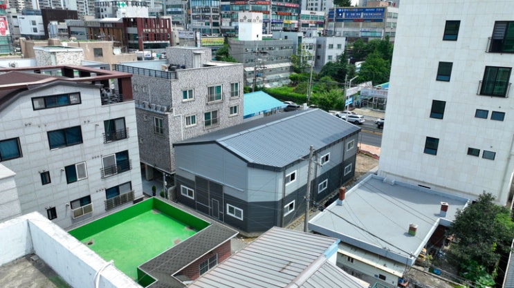  조립식판넬창고 오산 60평 현장 EPS샌드위치 건축판넬