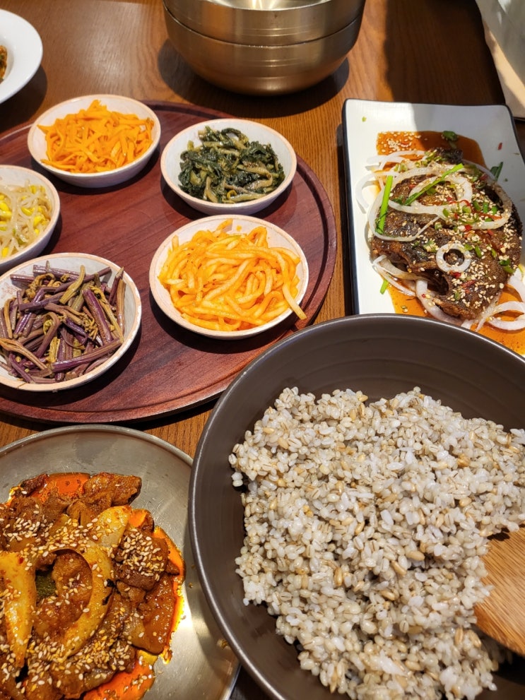  검단맛집 봄이보리밥 건강하고 푸짐한 한정식 메뉴 가자미2인세트