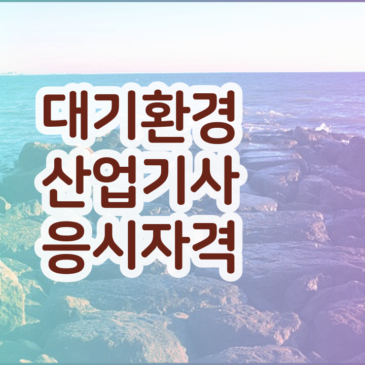  대기환경산업기사 직업 대기환경산업기사 응시조건 독학으로 쉽고 빠르게 완료한 방법