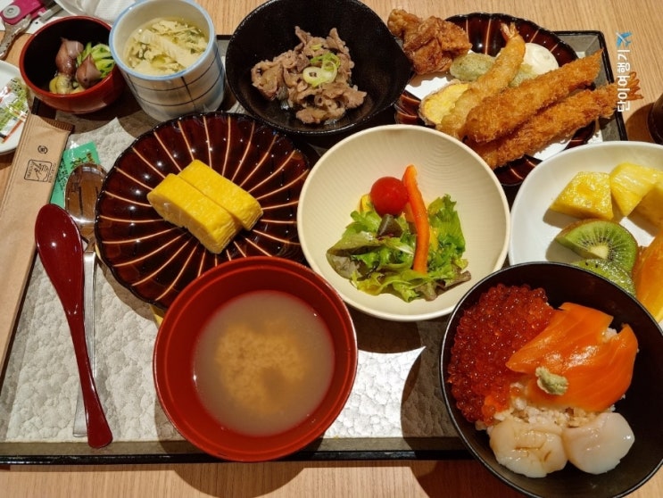  교토 숙소 온야도 노노 교토시치조 무료 야식까지 챙겨주는 가성비 온천 료칸, 조식 후기