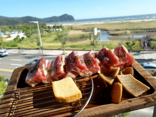  부산 다대포고기집 바다뷰가 보이는 무한리필 도담갈비선생다대점