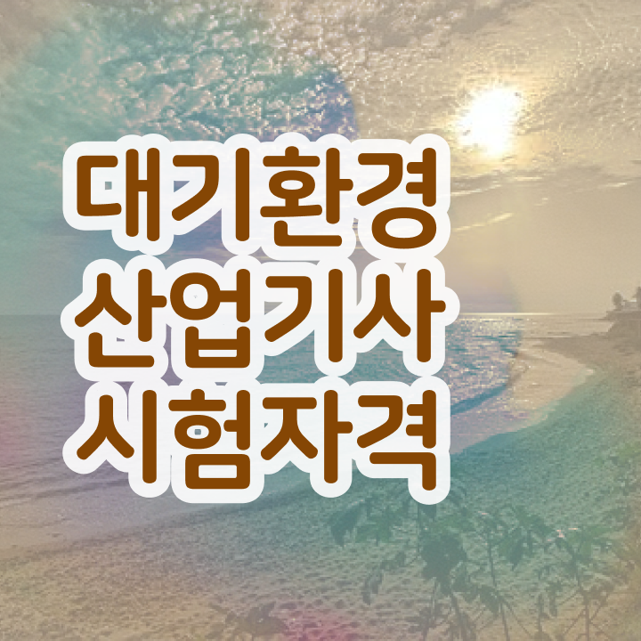  대기환경산업기사 자격요건 인강으로 5개월 만에 끝낸 전략