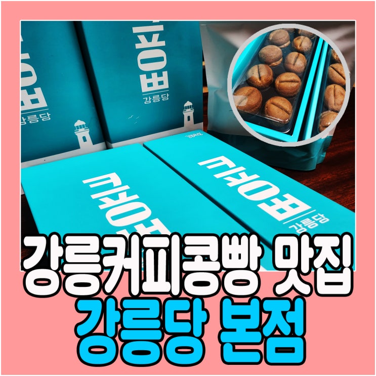  강릉커피콩빵 커피빵본점 원조 명물 맛집 선물세트 후기