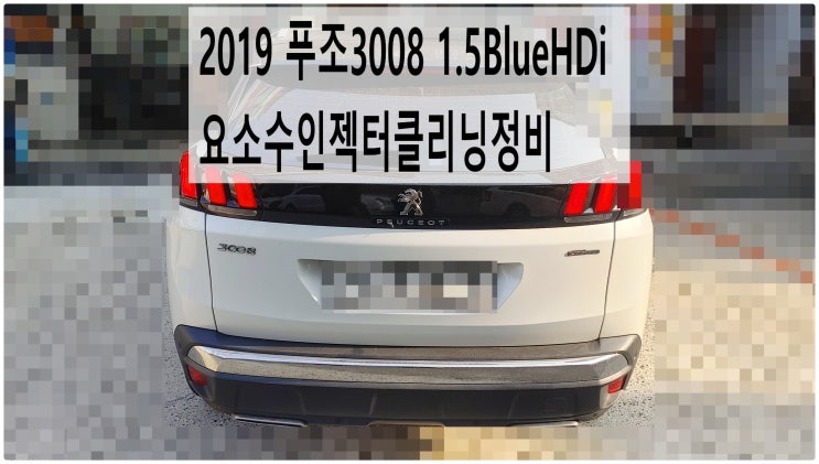  2019 푸조3008 1.5BlueHDi 요소수인젝터클리닝정비 , 부천수입차디젤차정비전문점 부영수퍼카