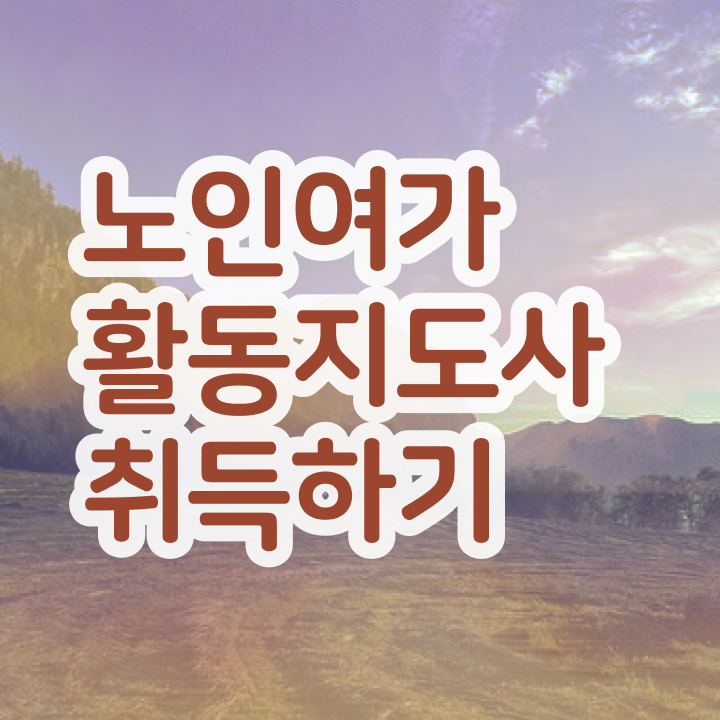  노인여가지도사자격증 , 노인여가활동지도사 취득한 노하우 , 온라인 강의